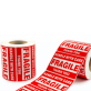 Red Fragile Stickers | Wholesale Stickers